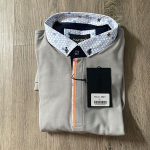 NWT - LS Polo Large Grey Shirt